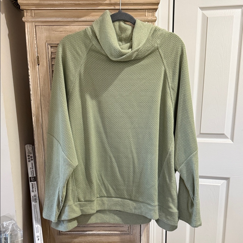 New in Women's sage green  Turtleneck Sweater